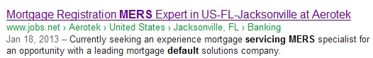 mers is a default servicer
