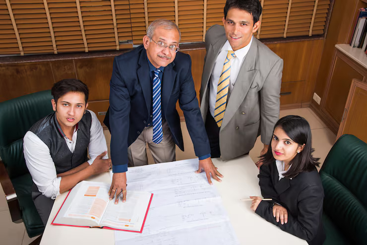 team-indian-architects-builders-drafting-discussing-housing-project-with-building-model-plan-around-conference-table-selective-focus_466689-15336